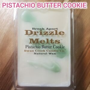 PISTACHIO BUTTER COOKIE by SWAN CREEK CANDLE CO Drizzle Melts Natural Wax 5.25oz
